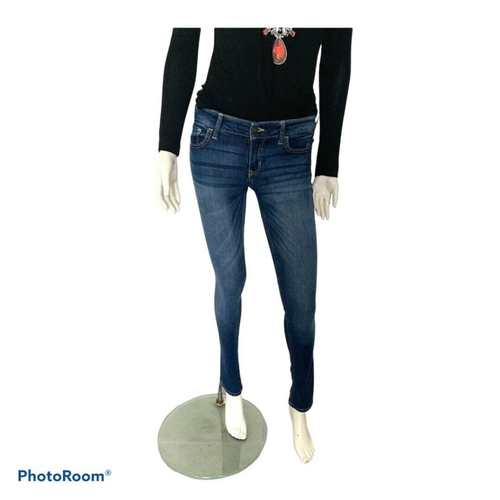 HOLLISTER Navy Blue Skinny Jeans W26 Low Rise
